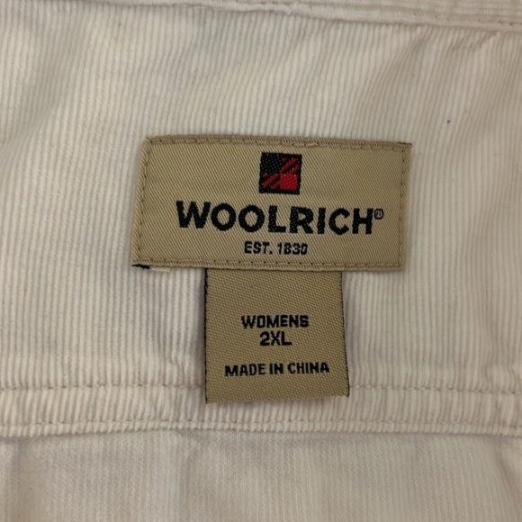 Woolrich Cream Corduroy Long Sleeve Button Down Classic Top Size 2XL - Picture 6 of 7